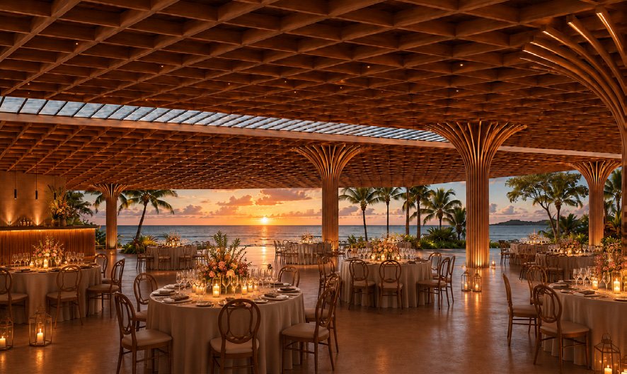 Gaia outdoor dining render