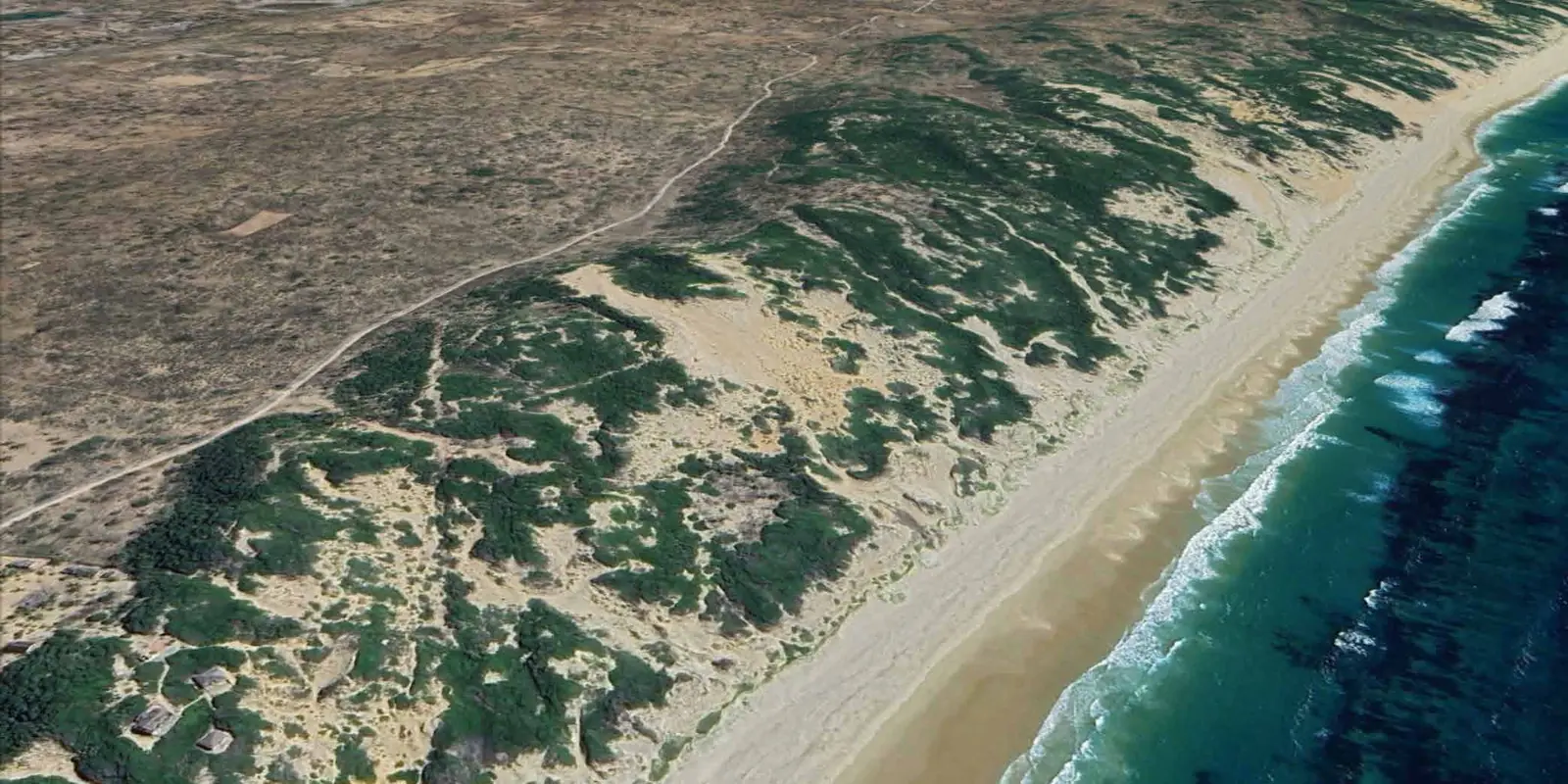 Coconut Bay aerial site view